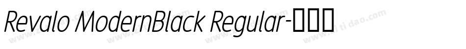 Revalo ModernBlack Regular字体转换